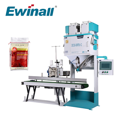 Ewinall DCS-50FB-C Otomatik Manuel Pirinç Paketleme Makinesi 5kg 10kg 15kg 25kg