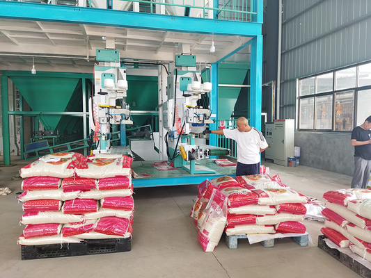 Pirinç Paketleme Makinesi 5 - 50kg Yüksek Hızlı Konveyör Otomatik Kaldırma