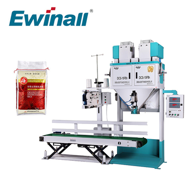 2.5 Kg - 15 Kg Granül Taneli Pirinç Şeker Fasulye Paketleme Makinası DCS-15FB1 Ewinall