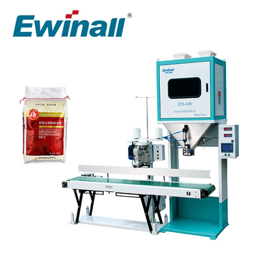 Buğday Susamlı Pirinç Değirmeni DCS-50B2 için 5 - 25kg Çift Ölçekli Pirinç Paketleme Makinesi