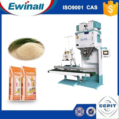 Pirinç Paketleme Makinesi 5 - 50kg Yüksek Hızlı Konveyör Otomatik Kaldırma