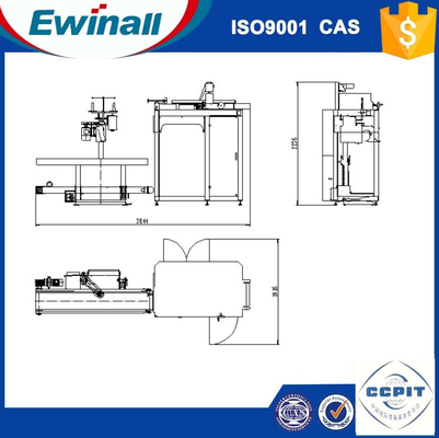 0.6MPa Plastik Otomatik Küçük Torbalama Makinesi 1500 Torba / H 1m3 / H Kimyasal İçin